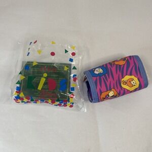 Vintage Avon 1994 Flintstones Rolled Wallet & Coin Purse Combo Read